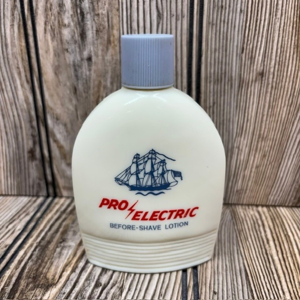 Vintage Glass Bottle Decor Old Spice Pro Electric Shave Lotion